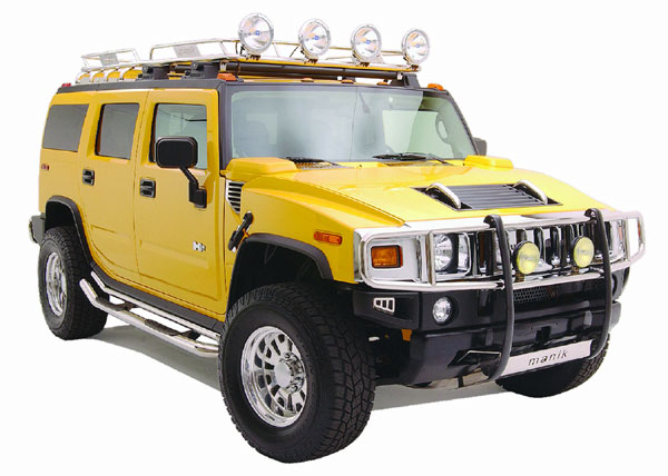 hummer dual step up bar h3